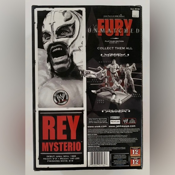WWE Rey Mysterio Unmatched Fury Figure By Jakks, 2007. NEW! PERFECT! - Picture 2 of 5